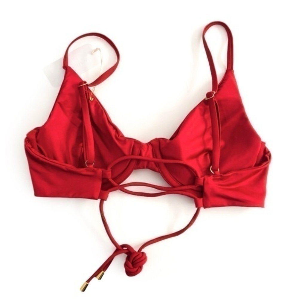 New with Tags Red Bikini Top - Picture 2 of 2